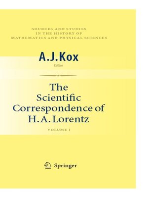 cover image of The Scientific Correspondence of H.A. Lorentz